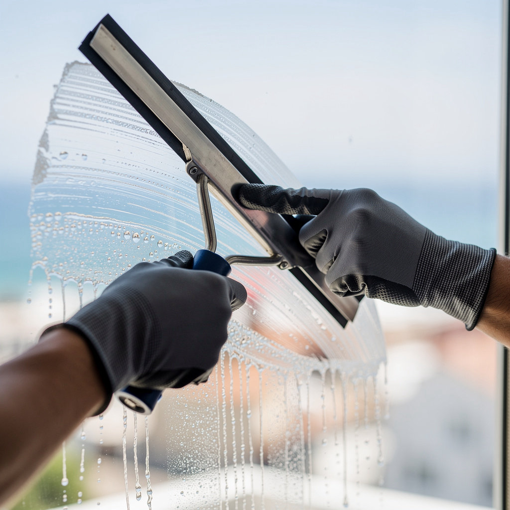 Brighter Coast Solutions service area map highlighting San Diego neighborhoods for professional window washing